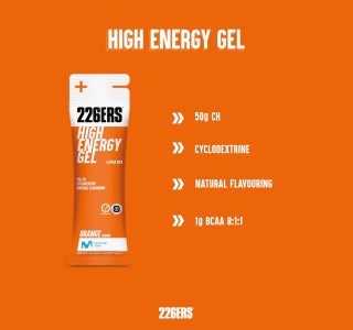 5972 – HIGH ENERGY GEL 76G (BCAA´S NARANJA)