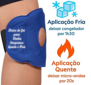 Bolsa Gel Compressa Terapêutica Quente e Fria Reutilizável Alívio de Dores Musculares Inflamações Inchaços para Joelho Ombro