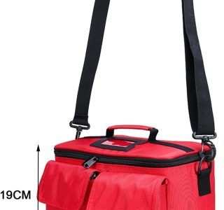 Esquirla Saco de primeiros socorros kit de primeiros socorros saco vazio leve à prova dwaterproof água caso kit de emergência saco de primeiros socorros para, Vermelho