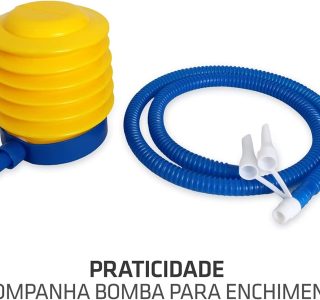 Bola de Pilates 65cm Muvin – Antiestouro – Suporta até 300kg – Com Bomba – Ginástica – Fitness – Pilates – Yoga – Fisioterapia – Flexibilidade – Fortalecimento – Tonificação –– Fácil Limpeza