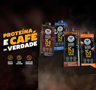 3 Corações Bebida Láctea Cappuccino Power Whey Cookies n’Cream 15g de Proteína com Cafeína 250ml – 12 unidades