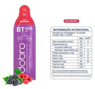 Kit BT Nitrato Gel, 6 Sachês, Sabores Variados com e sem Cafeína, 30g cada, Suplemento Energético para Atletas