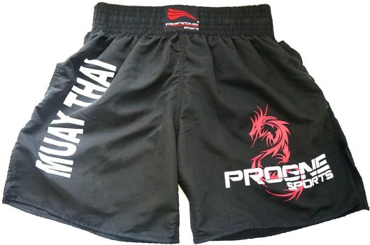 PROGNE SPORTS Muay Thai Calção Short de Treino, Masculino e Feminino