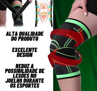 Joelheira De Compressão Ortopédica Para Articulação Alivia Dores Prevenção e Recuperação Esportiva Corrida Futebol Basquete Crossfit Academia Musculação Volêi Futsal Premium