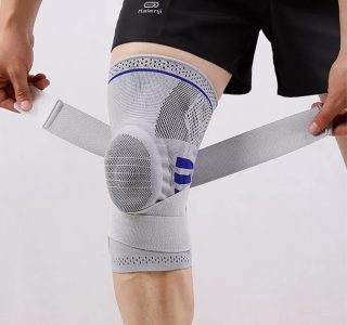 Joelheira de Compressão Profissional Strap para Academia Musculação Corrida Jiu Jitsu Esportes GG