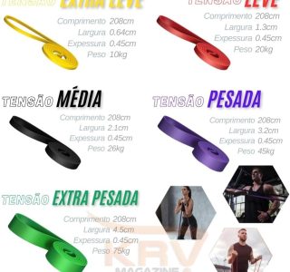 Super Band Elástico Para Exercícios Faixas Para Treinamento de Força e Resistência de Alta Intensidade e Qualidade Premium
