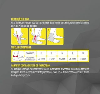 Tornozeleira Curta Ortopédica Exercício Kestal Ksn041 (M)