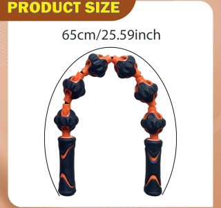 oshhni Rolo de massagem muscular para homens e mulheres, ferramenta portátil e confortável para massagem muscular multifuncional para costas, pescoço,