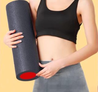 Rolo De Liberação Miofascial Foam Roller Para Exercícios Ginástica Pilates Massagem Alívio Muscular Fisioterapia Yoga 45cm