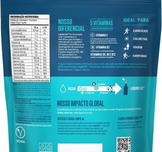 Liquid IV Hydramulti, Mistura de Eletrólitos em Pó Para Hidratação Rápida, 16 Sachês de 16g Cada, Sabor Frutas Tropicais