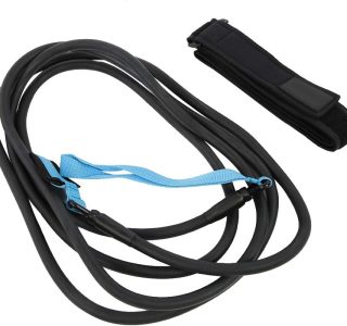 Cinto de Resistência à Natação, 4m, Exercitador de Natação, Trela de Tração, Corda de Resistência à Natação Com Faixa de Cintura Ajustável (4MM*12MM*4M)