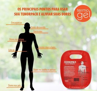 Bolsa térmica termopack, Termogel, Laranja