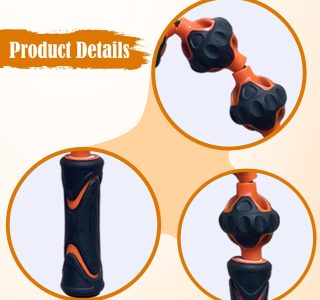 oshhni Rolo de massagem muscular para homens e mulheres, ferramenta portátil e confortável para massagem muscular multifuncional para costas, pescoço,