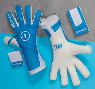 Luva de Goleiro Campo e Society Profissional N1 Sirius Cor:Blue, Tamanho:9