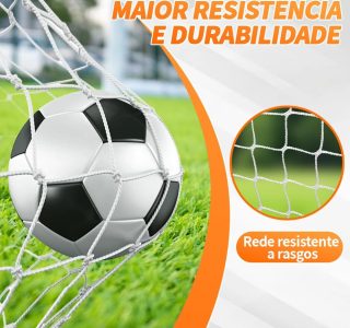Rede de Futebol, Futebol e Equipamento Treinamento Definir, Trave Futêbol, Gol de Futêbol, com Trave de Gol (119 * 80cm), Bola, Escada de Treino, Cones e Acessórios
