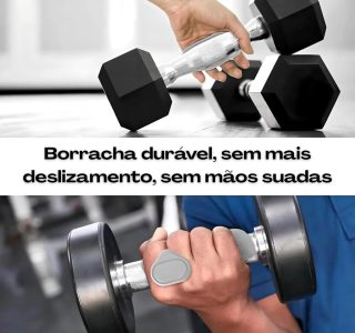 MHSHOP Luva Academia Feminina e Masculina – Grip Crossfit, Luva de Musculação com Protetor Palmar, Antiderrapante, Ideal para Treino, Academia, Crossfit e Exercícios Luvas de Borracha Com Estojo