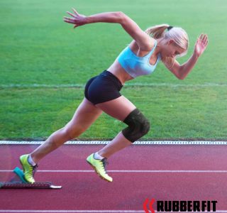 Joelheira de Compressão Profissional Snake para proteção e recuperação do joelho Premium Rubber Fit (M)