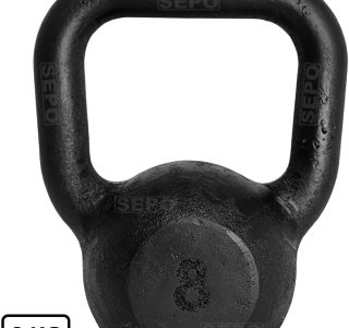 Kettlebell de Ferro Fundido Pintado 8 Kg Preto