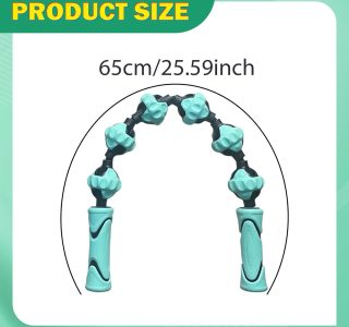 oshhni Rolo de massagem para homens e mulheres, flexível, compacto, manual, confortável, ferramenta de massagem muscular, versátil para cintura, costas,