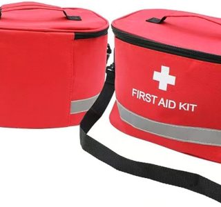 Bolsa de primeiros socorros, organizador de kits de emergência, alça ajustável, bolsa de armazenamento de suprimentos de emergência, de