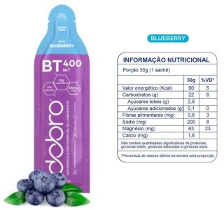 Kit BT Nitrato Gel, 6 Sachês, Sabores Variados com e sem Cafeína, 30g cada, Suplemento Energético para Atletas
