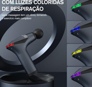 Massageador 3 em 1 Formato de Carro Esportivo de 12 Velocidades, Torque de 8 kg, Alça de Massagem Muscular Profunda de 6 mm + Cinto, Dois Acessórios para Massagear Facilmente a Cintura, As Costas e as Pernas, Pistola Massageadora Portátil para Atletas para Aliviar a Dor