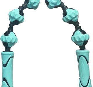 oshhni Rolo de massagem para homens e mulheres, flexível, compacto, manual, confortável, ferramenta de massagem muscular, versátil para cintura, costas,