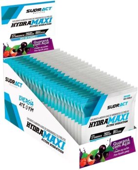 Hydramaxi Isotônico em Pó – 25 Sachês 20g Guaraná com Açaí – Sudract Nutrition, Cor: multi-colored, Tamanho único