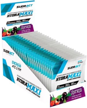 Hydramaxi Isotônico em Pó – 25 Sachês 20g Guaraná com Açaí – Sudract Nutrition, Cor: multi-colored, Tamanho único