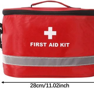 Bolsa de primeiros socorros, organizador de kits de emergência, alça ajustável, bolsa de armazenamento de suprimentos de emergência, de
