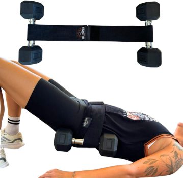 Cinto Faixa Treino Elevação Pélvica Glúteos e Pernas Peso Ajustável