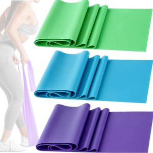 KIT 3 Elásticos para Exercicio Faixa Elástica com Intensidades diferentes faixas de resistência – R78
