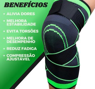 Joelheira De Compressão Ortopédica Para Articulação Alivia Dores Prevenção e Recuperação Esportiva Corrida Futebol Basquete Crossfit Academia Musculação Volêi Futsal Premium