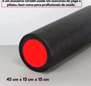 Rolo De Liberação Miofascial Foam Roller Para Exercícios Ginástica Pilates Massagem Alívio Muscular Fisioterapia Yoga 45cm