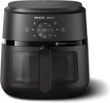 Fritadeira Airfryer Digital Série 2000 XL, Philips Walita, 6,2 litros, Tecnologia RapidAir, Preta, 2 anos de garantia, 220v, 1700W – NA230/09