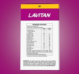 Multivitamínico Lavitan AZ Para Mulher Com 90 Comprimidos