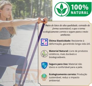 Super Band Elástico Para Exercícios Faixas Para Treinamento de Força e Resistência de Alta Intensidade e Qualidade Premium