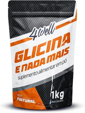 Glicina em pó 4well 1kg Sem sabor
