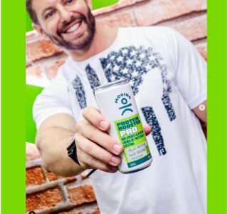 Moving Pro Protein Booster, Bebida com 20g Proteína e 3g Creatina, Sabor Limão, Zero Açúcar, 310ml, Pack com 6 Unidades