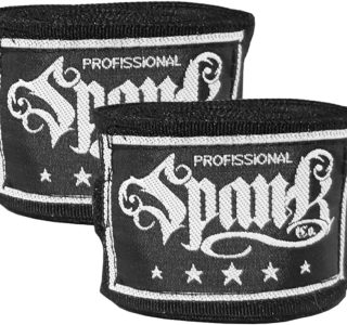 SPANK Bandagem Atadura Elástica Muay Thai Boxe 3 metros – Faixa Boxe – Muathai – Kickboxing – Karate – MMA – Artes Marciais – Profissonal – Proteção Mãos e Punhos – Treino Unissex
