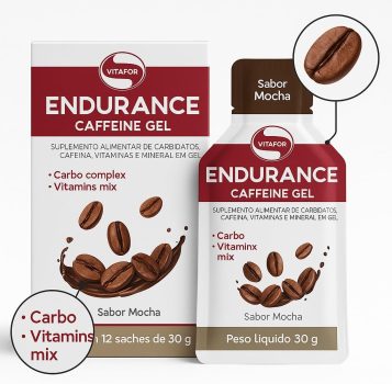 Endurance Energy Gel Mocha Caixa 12 Saches 30g Vitafor