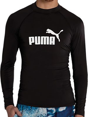 Camiseta Térmica Puma Manga Longa UV50+ Praia Piscina Segunda Pele Adulto Masculina