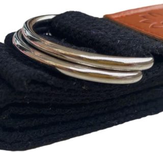Cinto de Yoga Fita Strap – Faixa de Alongamento – Algodão 183cm Om Joy
