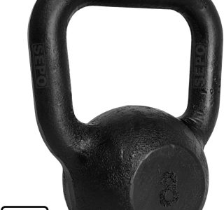 Kettlebell de Ferro Fundido Pintado 8 Kg Preto