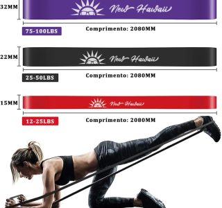 Kit 3 Super Band Elástico Borracha Crossfit Extra Forte