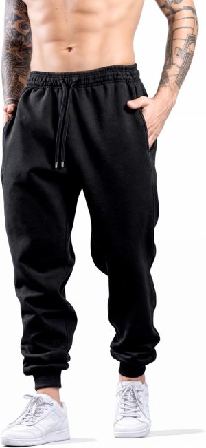 Calça Moletom Flanelado Jogger Skinny Slim Fit Musculação Inverno Academia Fitness Com Bolso Unissex