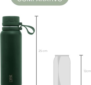 LYOR – Garrafa Térmica de Aço Inox Explorer Verde 650ml