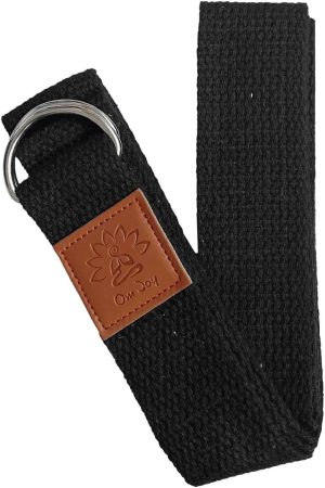 Cinto de Yoga Fita Strap – Faixa de Alongamento – Algodão 183cm Om Joy