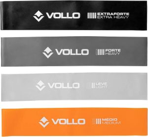 Kit 4 Faixas Elásticas Bands 3 Intensidades