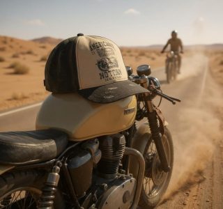 Boné LukeSports Motorcycle Vintage – Algodão, Ajustável e Confortável